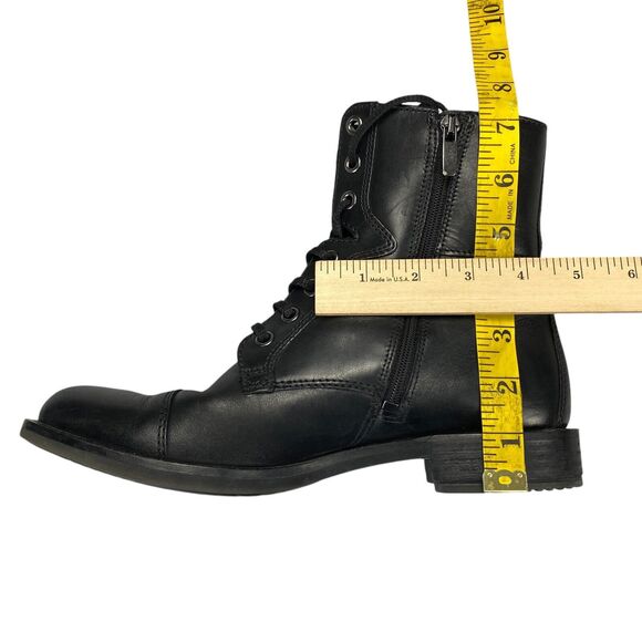 Ecco Sartorelle Combat Boot Black Leather Shoes Portugal Us 8(39) - Picture 11 of 16